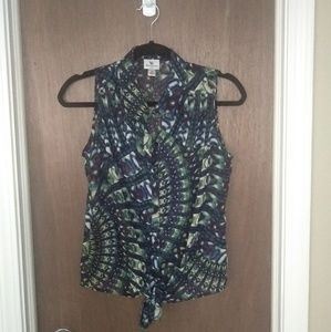 Worthington Sheer Sleeveless Top